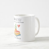 Mug Enseignant Merci - Cadeau d'appréciation du coeur (Devant droit)