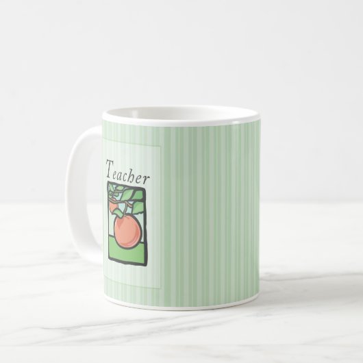 Mug Enseignant Merci Gift Mug, Pomme (Devant gauche)