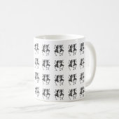 Mug Enseignant, Mignonne Silhouette Dancers (Devant droit)