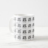 Mug Enseignant, Mignonne Silhouette Dancers (Devant gauche)
