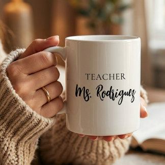Mug Enseignant minimaliste Infirmière Collègue Diplômé