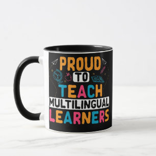 Mug Enseignant multilingue Langue linguistique ESL