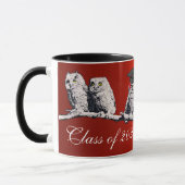Mug ENSEIGNANT OWL, PETITE OWLS GRADUTY PARTY Red (Gauche)