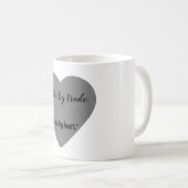 Mug "Enseignant par métier. Maman par coeur." (Devant droit)