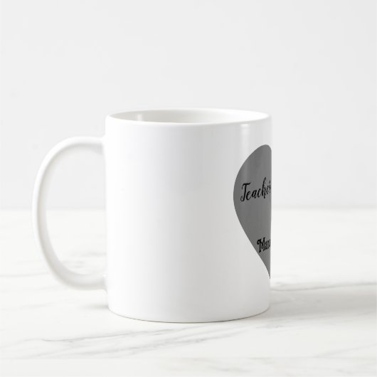Mug "Enseignant par métier. Maman par coeur." (Gauche)