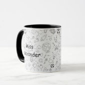Mug Enseignant personnalisé à l'école primaire (Devant gauche)