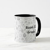Mug Enseignant personnalisé à l'école primaire (Devant droit)