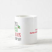Mug Enseignant personnalisé au cadeau des elfes les pl (Centre)