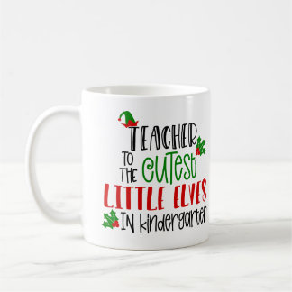 Mug Enseignant personnalisé au cadeau des elfes les pl