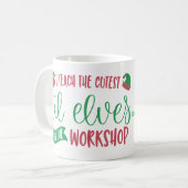 Mug Enseignant personnalisé au cadeau des elfes les pl (Devant gauche)