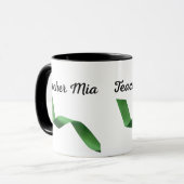 Mug enseignant personnalisé, nom d'enseignant pers (Devant gauche)
