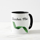 Mug enseignant personnalisé, nom d'enseignant pers (Devant droit)