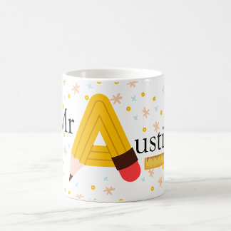 Mug enseignant personnalisé - Thème crayon