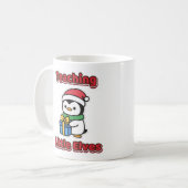 Mug Enseignant Petits Elfes Noël Professeur (Devant gauche)