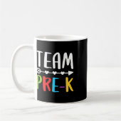 Mug Enseignant Pré-k Retour À L'École (Gauche)