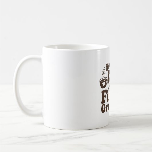 Mug Enseignant Rétro Alimenté Par Le Café Et Les Élève (Gauche)