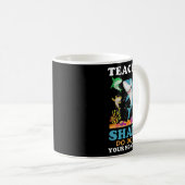 Mug Enseignant Shark Faites vos devoirs (Devant droit)