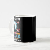 Mug Enseignant Shark Faites vos devoirs (Devant gauche)