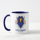Mug Enseignant Super-héros Cool (Gauche)