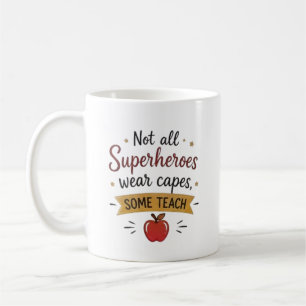 Mug Enseignant Super-héros Personnalisé