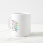 Mug Enseignant super Sped Enseignant Pâques Bunny Sped (Devant gauche)