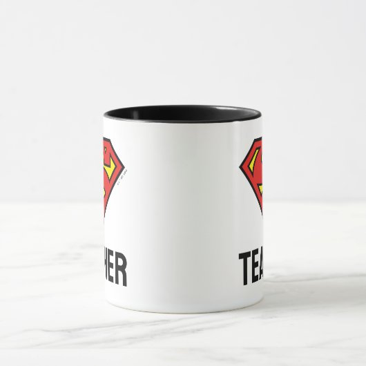 Mug Enseignant Superman S-Shield | Logo Superman (Centre)