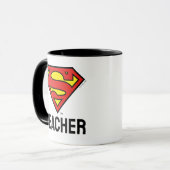 Mug Enseignant Superman S-Shield | Logo Superman (Devant gauche)
