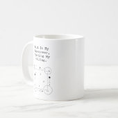 Mug Enseignant Superpuissance Mathématique | Vocation (Devant gauche)