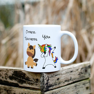Mug Enseignant Unicorn Horse drôle Cadeau Enseignement