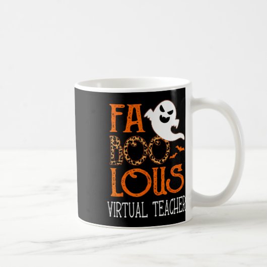 Mug Enseignant Virtuel Fabolique Sur La Fête D'Hallowe (Droite)
