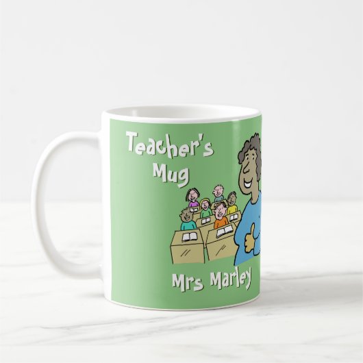 Mug Enseignante Afro Caribbean avec classe (Gauche)