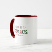 Mug Enseignante Noël Coquette Festive (Devant gauche)