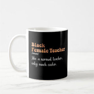 Mug Enseignante Noire Féminine Définition Enseignement