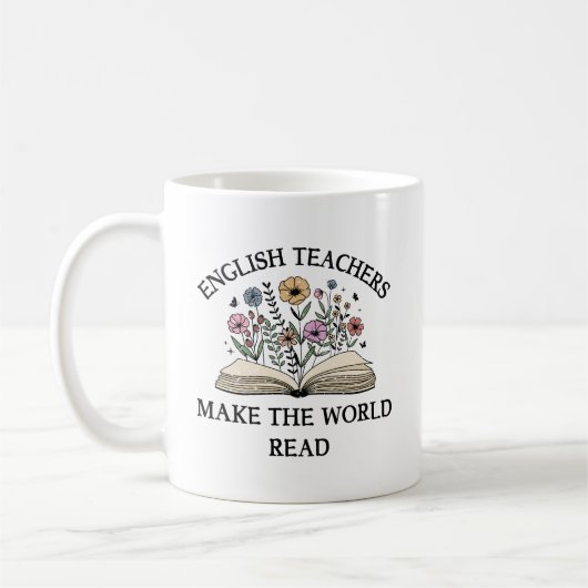 Mug Enseignants anglais Faire du monde Lire anglais En (Gauche)