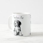 Mug Enseignants Animaux de compagnie=Dessin du Beagle (Devant gauche)