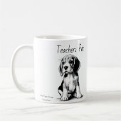 Mug Enseignants Animaux de compagnie=Dessin du Beagle (Gauche)
