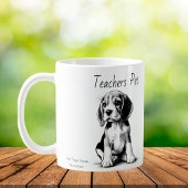 Mug Enseignants Animaux de compagnie=Dessin du Beagle