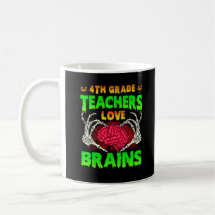 Mug Enseignants de 4e année Cerveaux Squelette Salle d