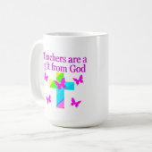 MUG ENSEIGNANTS DE CROIX ET DE BUTTERFLY BÉNÉFICIANT D (Devant gauche)