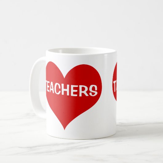 Mug Enseignants de l'amour (Devant gauche)