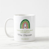 Mug Enseignants de Noël personnalisés Rainbow Nice Lis (Gauche)