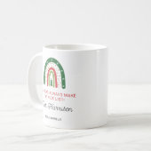 Mug Enseignants de Noël personnalisés Rainbow Nice Lis (Devant gauche)