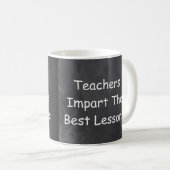 Mug Enseignants Donner des leçons Chalkboard Idée cade (Devant droit)