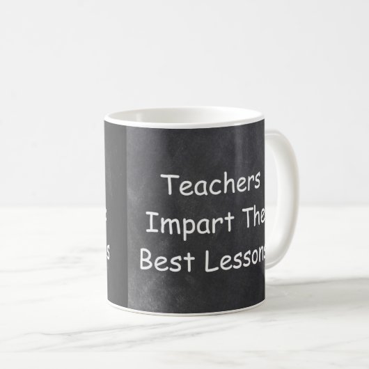 Mug Enseignants Donner des leçons Chalkboard Idée cade (Devant droit)