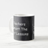 Mug Enseignants Donner des leçons Chalkboard Idée cade (Devant gauche)