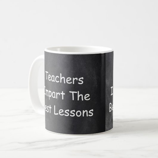 Mug Enseignants Donner des leçons Chalkboard Idée cade (Devant gauche)