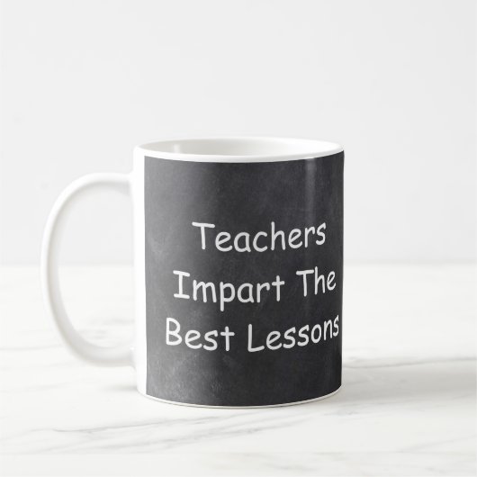 Mug Enseignants Donner des leçons Chalkboard Idée cade (Gauche)