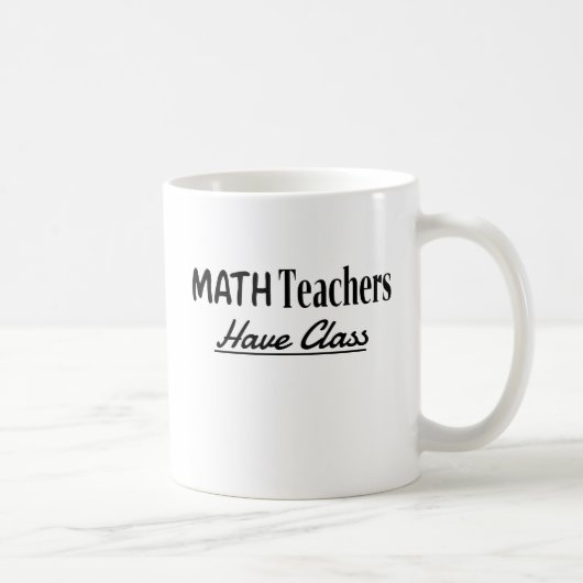 Mug Enseignants En Fête : Les Enseignants En Mathémati (Droite)