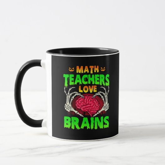 Mug Enseignants en mathématiques Cerveaux Squelette Co (Gauche)