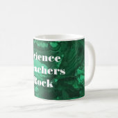 Mug Enseignants en sciences Rock brillant Green Gemsto (Devant droit)